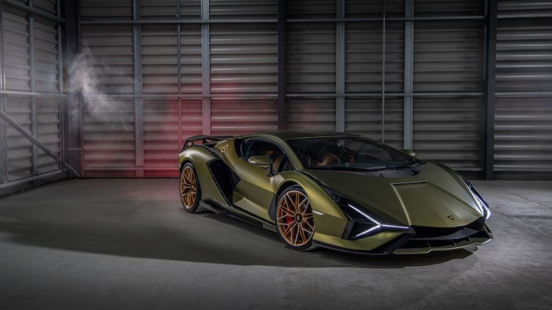 Lamborghini Sián FKP 37, Futuristic, 2021, 5K, Wallpaper