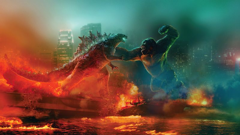 Godzilla vs Kong, 5K, 2021 Movies, Wallpaper
