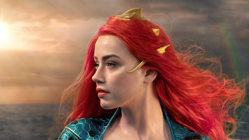 Mera, Amber Heard, Aquaman, DC Comics, 5K, Wallpaper