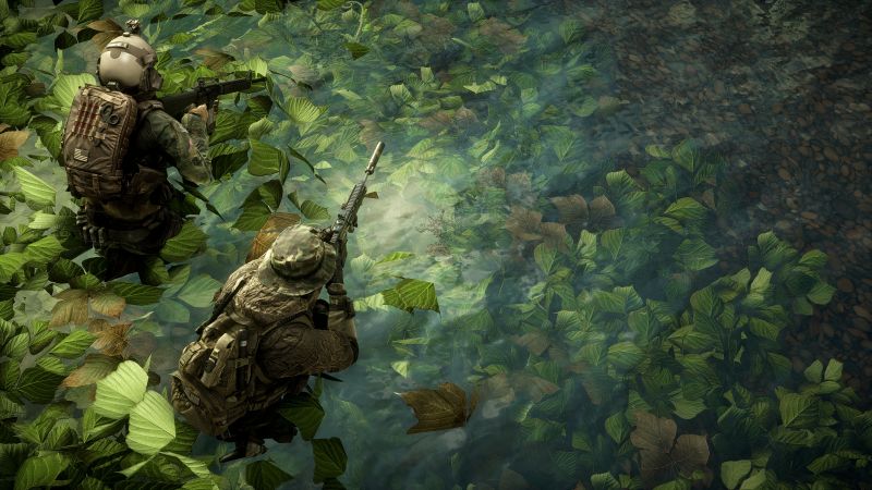 Battlefield 4, Operation, Marines, Military, Leaves, Green, 5K, 8K, Wallpaper
