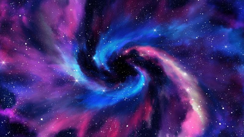 Spiral galaxy, Milky Way, Stars, Deep space, Colorful, Astronomy, Nebula, Wallpaper