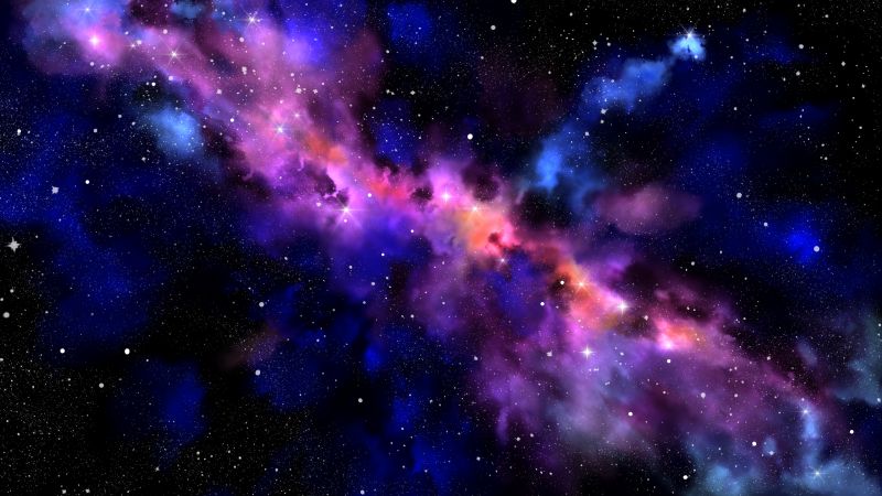 Galaxy, Milky Way, Stars, Deep space, Colorful, Astronomy, Nebula, Wallpaper