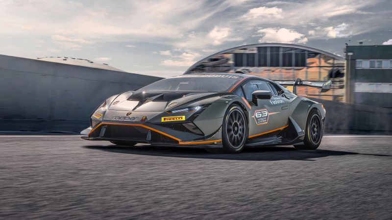 Lamborghini Huracán Super Trofeo EVO2, Race cars, 2022, 5K, Wallpaper