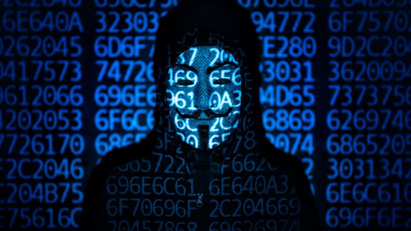 Hacker guy fawkes mask code black hoodie 5k 8k 