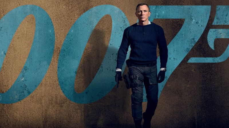 No Time to Die, Daniel Craig, James Bond, 2020 Movies, 5K, 8K, Wallpaper