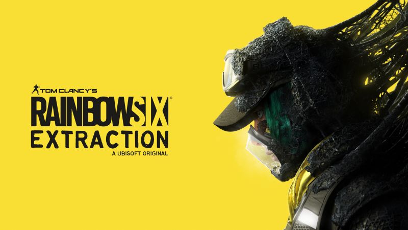 Tom Clancy's Rainbow Six Extraction, E3 2021, 2021 Games, Yellow background, PC Games, PlayStation 4, PlayStation 5, Xbox One, Xbox Series X and Series S, Wallpaper
