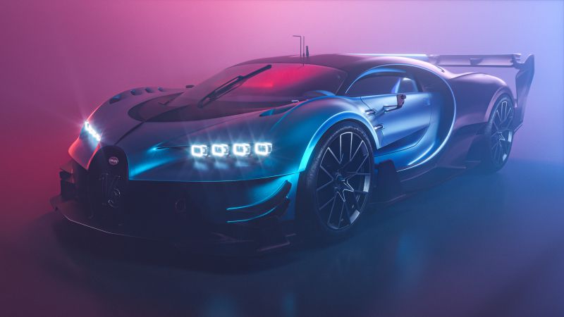 Bugatti chiron vision gt hyper sports cars cgi 