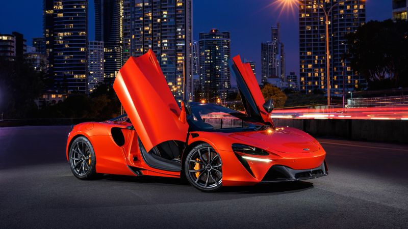 McLaren Artura, Hybrid sports car, 2021, 5K, 8K, Wallpaper