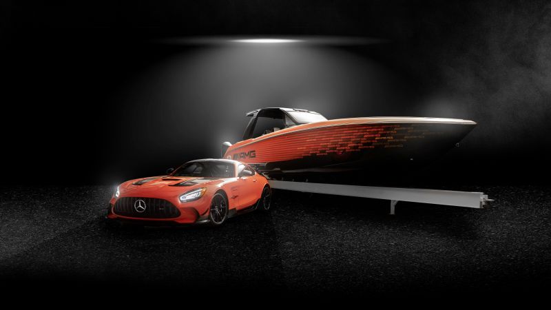 Mercedes-AMG GT Black Series, Super Sports Cars, 2021, Dark background, 5K, 8K, Wallpaper