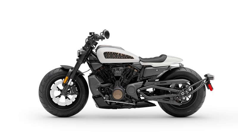 Harley-Davidson Sportster S, Cruiser motorcycle, 2021, 5K, 8K, White background, Wallpaper