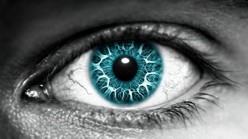 Eye, Iris, Blue eyes, Close up, Macro, Wallpaper