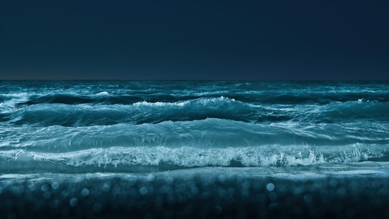 Lake Ontario, Great Lakes of North America, Waves, Body of Water, Night, Cold, Toronto, Wallpaper