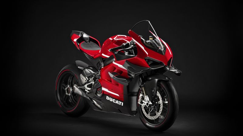 Ducati Superleggera V4, Diablo Supercorsa SP, Sports bikes, Black background, 2021, Wallpaper