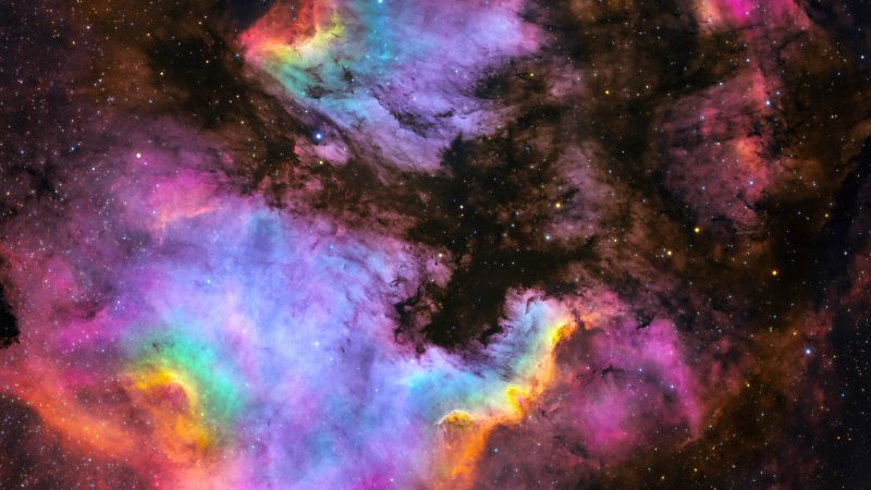 Nebula, Astrophotography, Stars, Colorful, Galaxy, Cosmos, 5K, Wallpaper