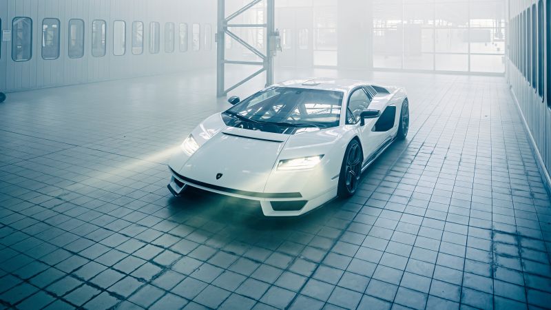 Lamborghini Countach LPI 800-4, Hybrid cars, Electric Sports cars, 2022, 5K, Wallpaper