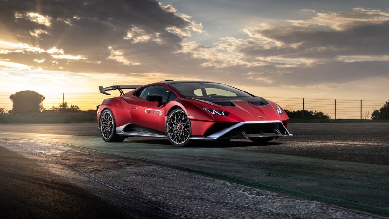 Lamborghini Huracán STO, High Performance, Sports cars, 2021, 5K, 8K, Wallpaper