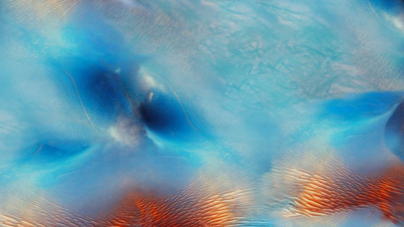 Ios 9 desert blue waves iphone ipad retina sand dunes 