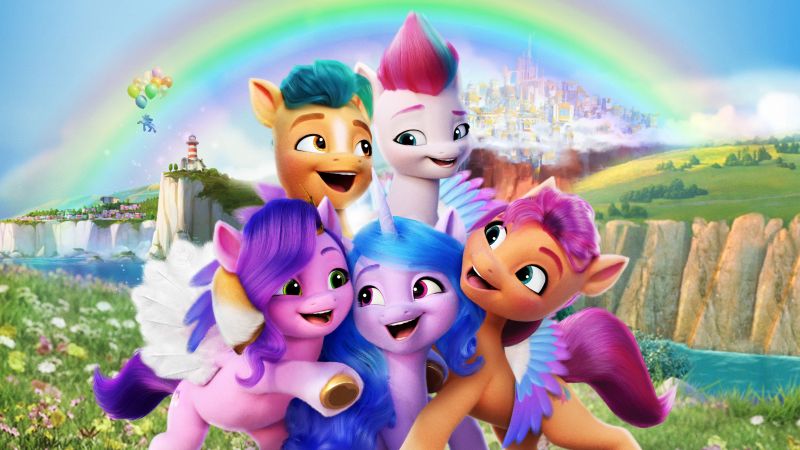 My Little Pony: A New Generation, 2021 Movies, Sunny Starscout, Izzy Moonbow, Pipp Petals, Zipp Storm, Animation, Adventure, Comedy, Wallpaper