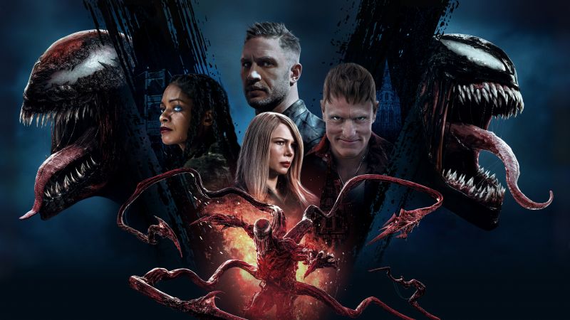 Venom: Let There Be Carnage, Venom 2, 2021 Movies, Woody Harrelson, Tom Hardy, Naomie Harris, Michelle Williams, 5K, Wallpaper