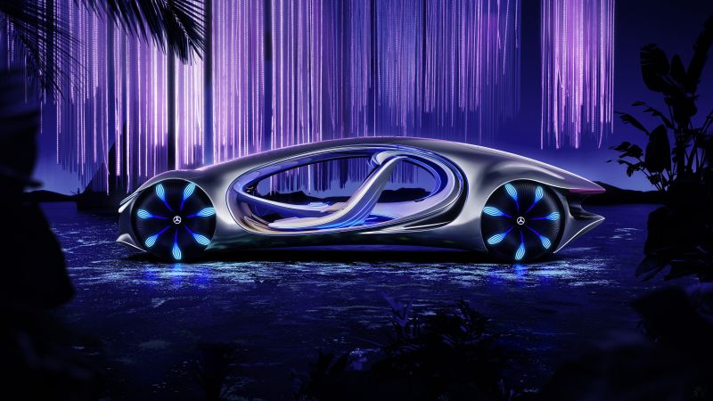 Mercedes-Benz VISION AVTR, 5K, Concept cars, 2020, 8K, Wallpaper