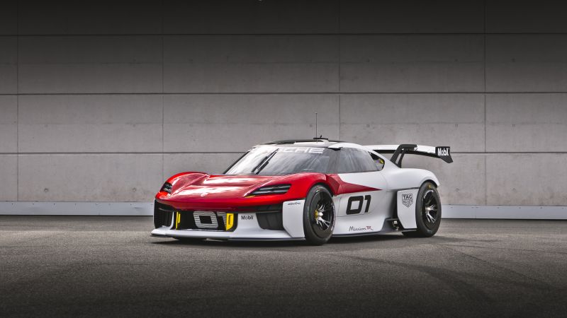 Porsche Mission R, Electric Sports cars, 2021, 5K, 8K, Wallpaper