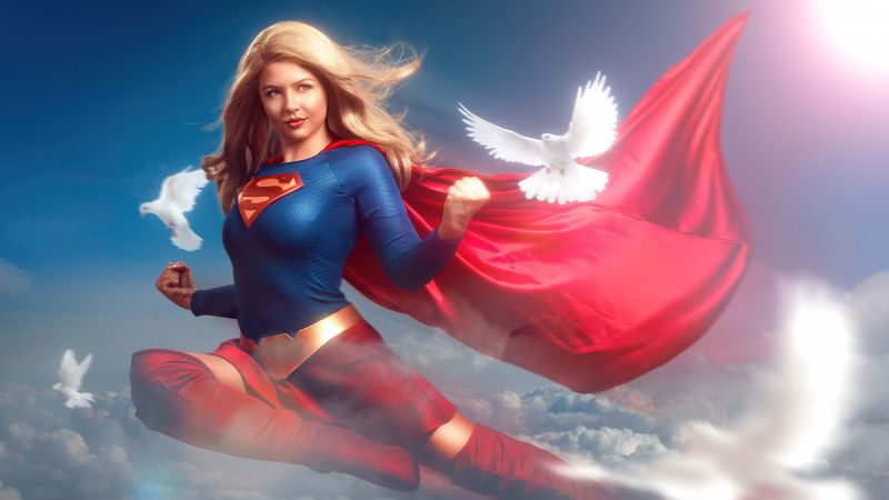 Supergirl, Marvel Superheroes, Marvel Comics, 5K, 8K, Wallpaper