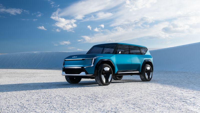 Kia EV9 Concept, Electric SUV, 2021, 5K, Wallpaper