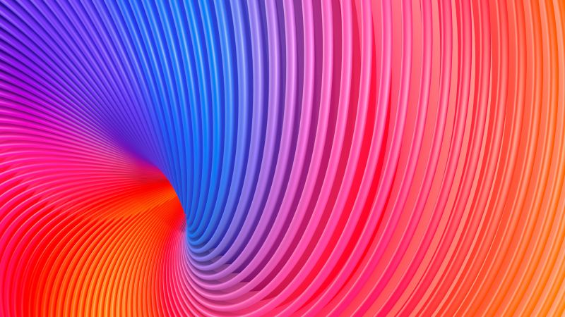 3d render spiral digital render colourful pattern 