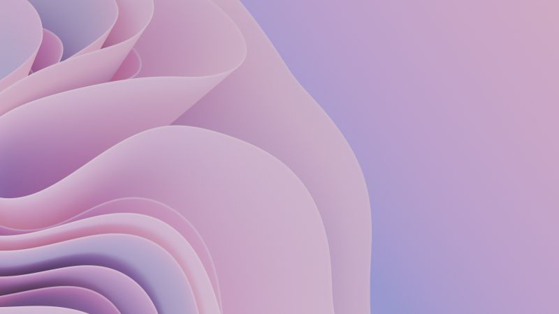 3D Render, Waves, Girly, Pink abstract, Aesthetic, Pattern, 5K, Wallpaper