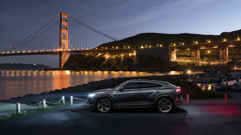 Lamborghini Urus, Anniversary, 2021, Golden Gate Bridge, Wallpaper