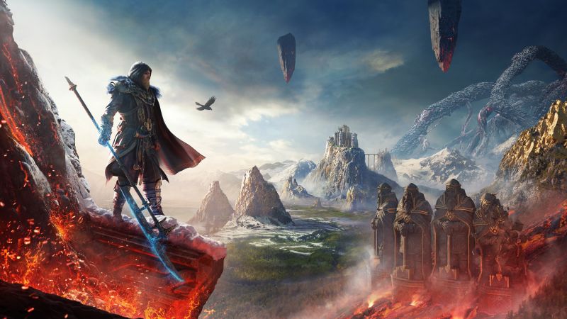 Assassin's Creed Valhalla, Dawn of Ragnarok, Odin, DLC, 2022 Games, Wallpaper