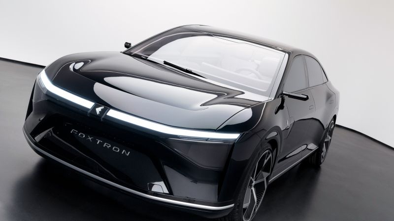 Foxtron Model E, Electric cars, 2022, Wallpaper