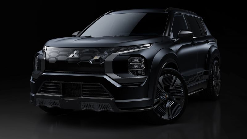 Mitsubishi Vision Ralliart Concept, 2022, Dark background, Wallpaper