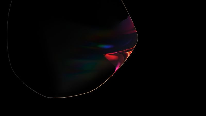 Samsung Galaxy Note10, Bubble, Dark, Stock, Black background, Android 10, AMOLED, Wallpaper