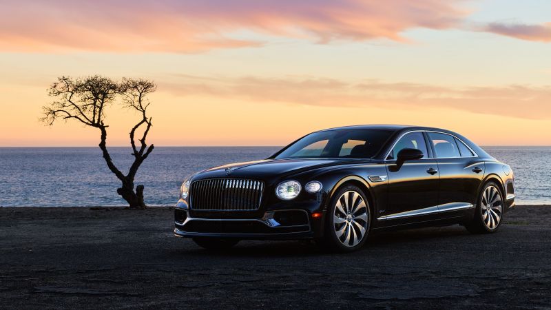 Bentley Flying Spur Hybrid, Hybrid cars, Luxury cars, 5K, 2022, Wallpaper