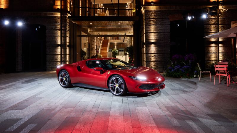 Ferrari 296 GTB, Hybrid sports car, Plug-In Hybrid, 5K, 2022, Wallpaper