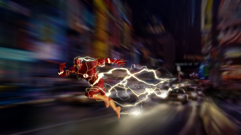 The Flash, Marvel Superheroes, Lightning, Marvel Comics, Digital Art, Wallpaper