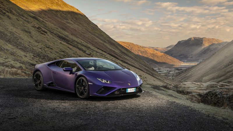 Lamborghini Huracan EVO RWD, Sports cars, 2022, Wallpaper