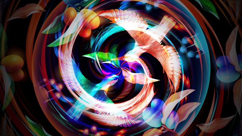 Confusion, Girly backgrounds, Spiral, Glowing, Digital illustration, Wallpaper