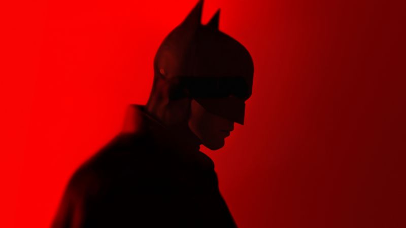 The Batman, 2022 Movies, DC Comics, Red background, 5K, 8K, Wallpaper