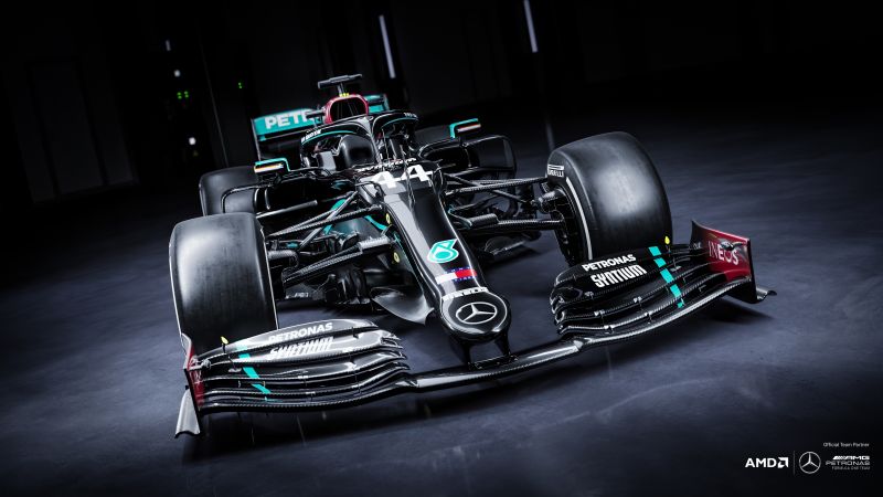 Mercedes-AMG F1 W11 EQ Performance, Formula One cars, Formula E racing car, Dark background, Wallpaper