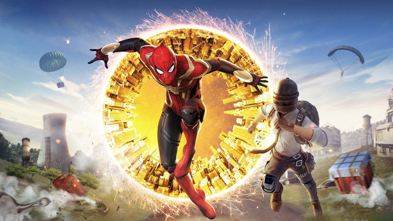 Spider-Man: No Way Home, PUBG, BGMI, 2022 Games, Wallpaper