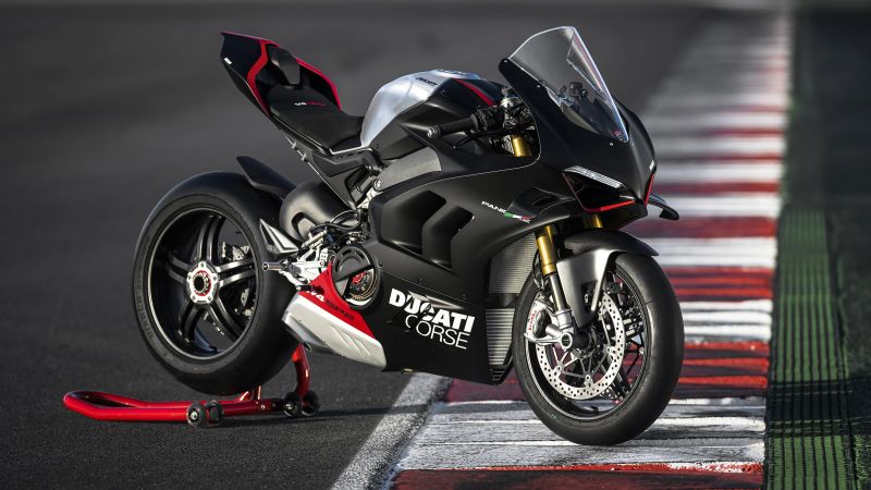 Ducati Panigale V4 SP2, 2023, Sports bikes, Race track, Wallpaper