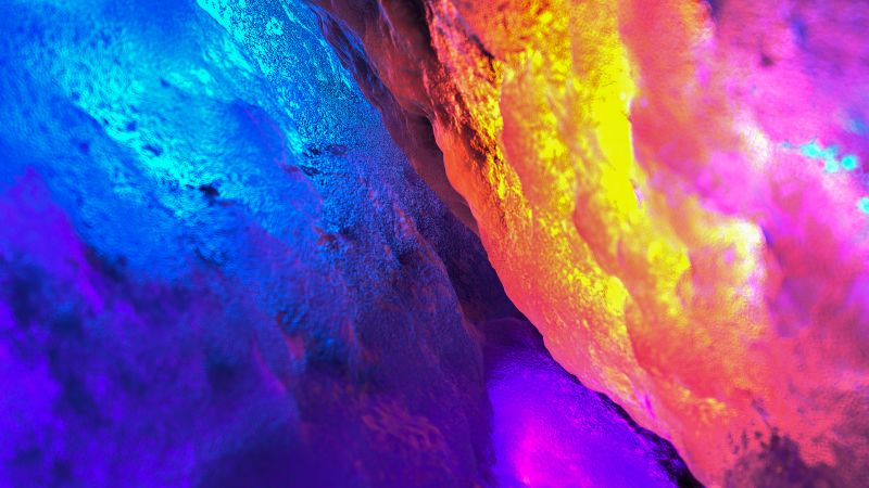 3D Art, Texture, Glowing, Macro, Colorful background, Wallpaper