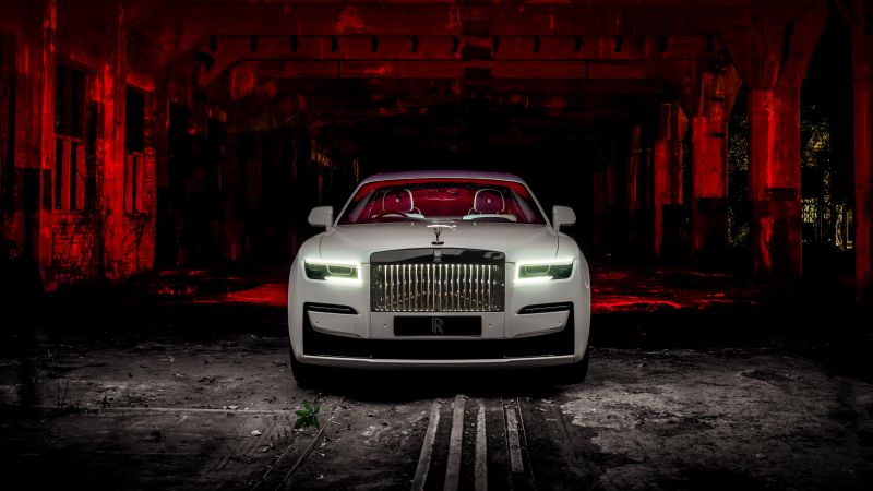 Rolls-Royce Black Badge Ghost, 2022, 5K, Wallpaper