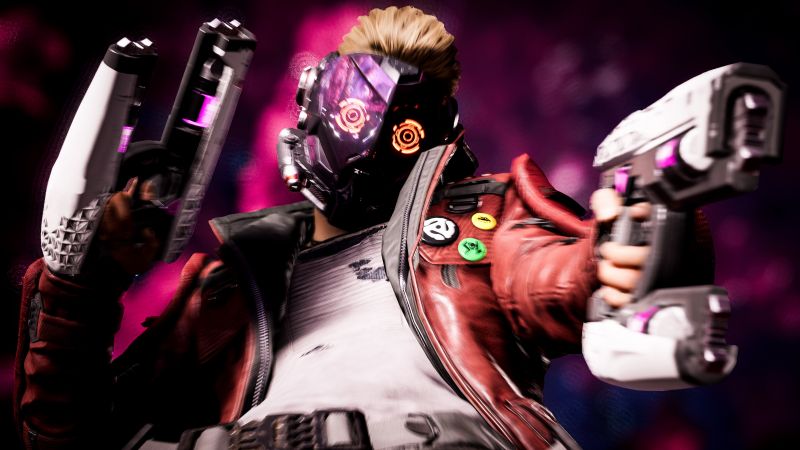 Star-Lord, Marvel's Guardians of the Galaxy, PC Games, PlayStation 4, Xbox One, Xbox Series X and Series S, PlayStation 5, Nintendo Switch, Marvel Superheroes, Wallpaper