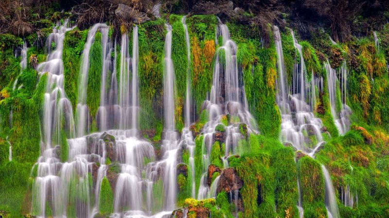 Hagerman Valley, Idaho, Waterfall, Thousand Springs State Park, Spring, Landscape, 5K, 8K, Wallpaper