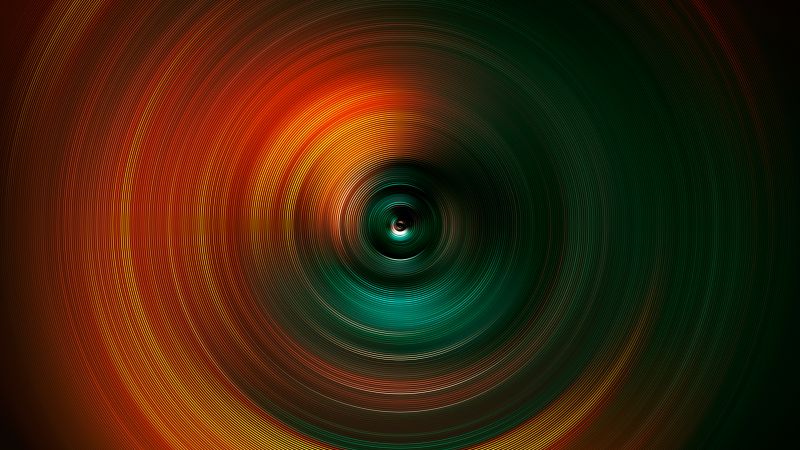 Circles rings colorful hypnosis 