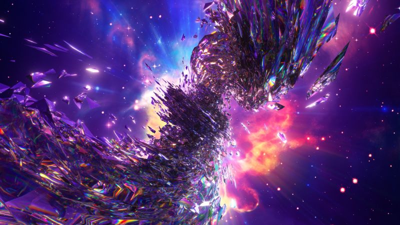 Swarm, Colorful, Cataclysm, Space, Extinction, Rainbow, Psychedelic, Wallpaper