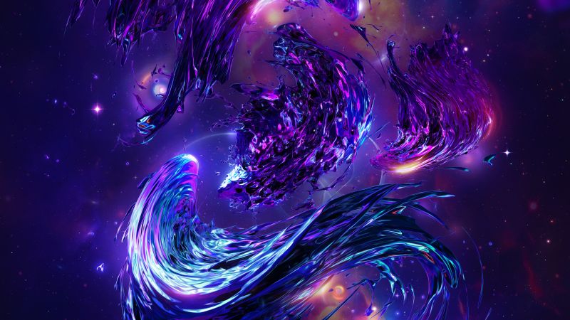 Swarm, Extinction, Space, Nebula, Colorful, Wallpaper